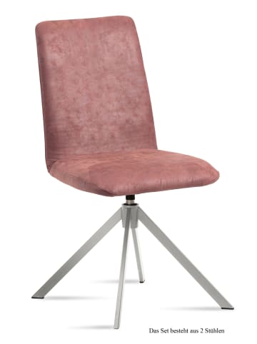 58 aufm Kessel ESSZIMMERSTUHL drehbar (2er-Set) Dozene 47x92x60 Edelstahl/Khaki