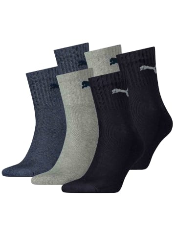 Puma Socken 6er Pack in Blau/Grau