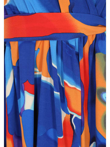 aleida Women Dress in Orange Multicolor