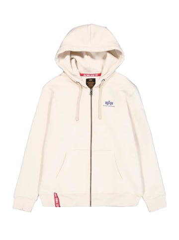 Alpha Industries Alpha Industries Zip-Kapuzenpullover in white