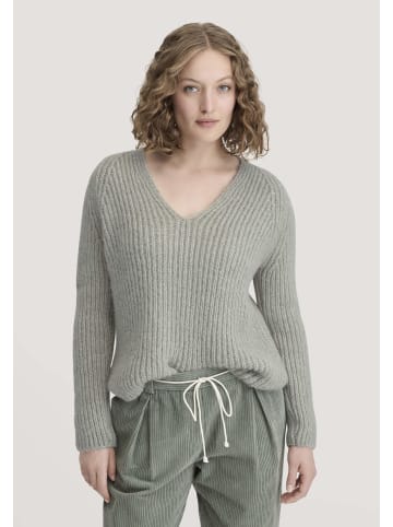 Hessnatur Hessnatur Strick Pullover Relaxed aus Alpaka mit Bio-Baumwolle in seegras