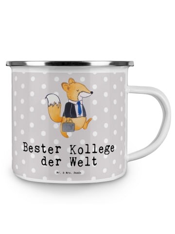 Mr. & Mrs. Panda Tasse Camping Fuchs Bester Kollege der Welt mit... in Grau Pastell