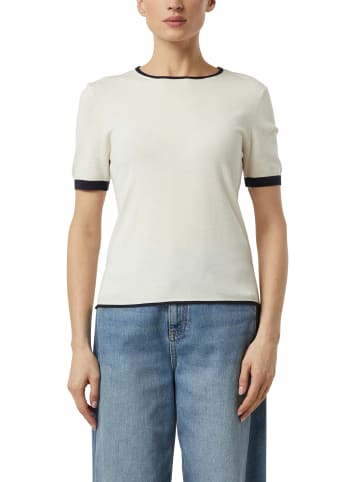 comma Strickshirt in ecru - 0001