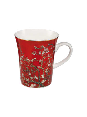Goebel Künstlertasse " Vincent van Gogh - Mandelbaum rot " in Rot