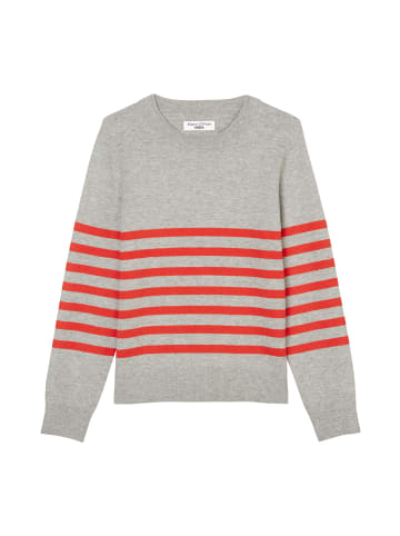 Marc O'Polo DENIM Gestreifter Strickpullover regular in Dark Orange