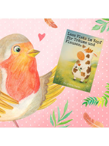 Mr. & Mrs. Panda babykarte Kuh Design mit Spruch in Weiß