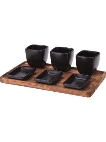 Excellent Houseware Servier-Set in schwarz