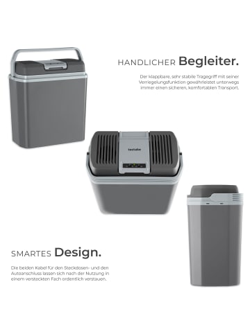 tectake Elektrische Kühl- und Wärmebox, leicht und leise, mit ECO-Modus
