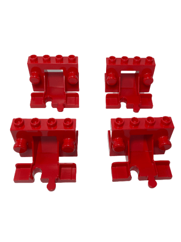 LEGO DUPLO® Prellbock Eisenbahn 5x Teile - ab 18 Monaten in red