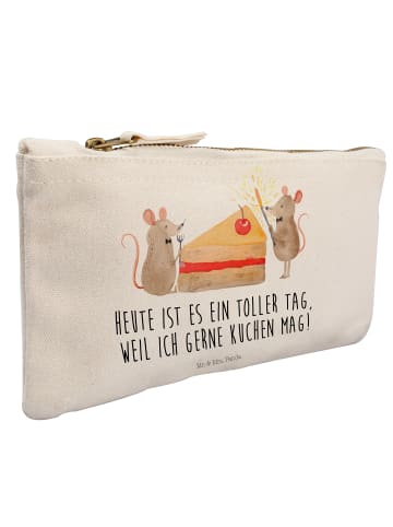Mr. & Mrs. Panda Schminktasche Mäuse Kuchen mit Spruch in Weiß