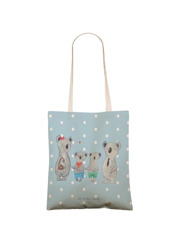 Mr. & Mrs. Panda Beutel Koala Familie zwei ohne Spruch in Blau Pastell