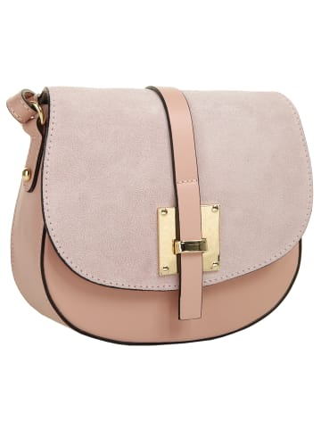 Cluty Umhängetasche echt Leder in rosa