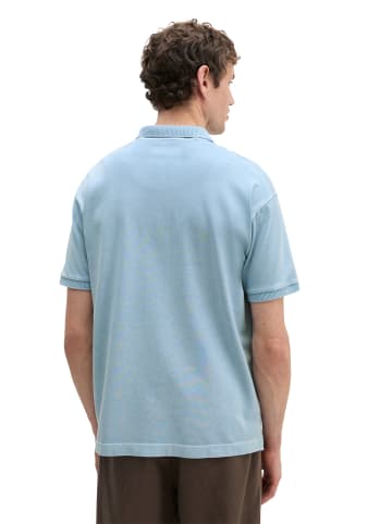 Marc O'Polo Poloshirt loose in Dusted Blue