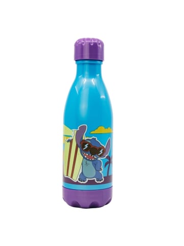 Lilo & Stitch Trinkflasche 560ml Kinderflasche mit Trinkhalm & Druckverschluss