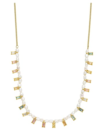 PURELEI Kette Colorful Coral 45 cm in Gold