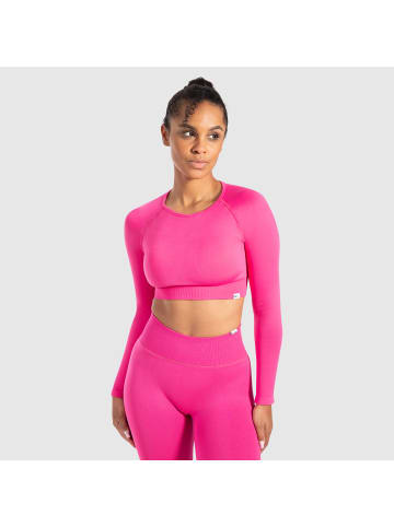 SMILODOX Crop Longsleeve Maysa in Pink