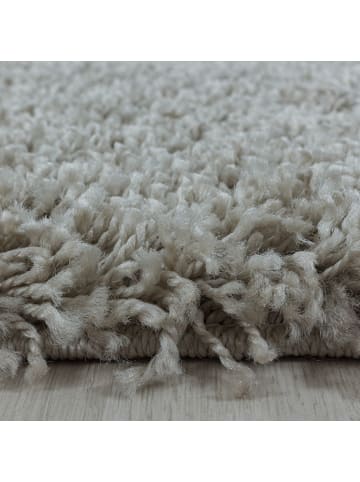 Hochflor Teppich Sima in Natur