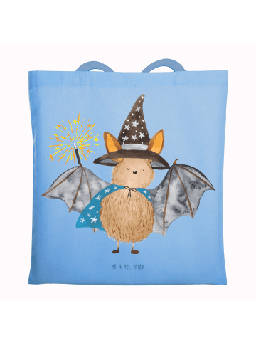 Mr. & Mrs. Panda einkaufsshopper Fledermaus Zauberer ohne Spruch in Sky Blue