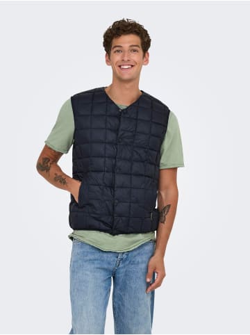 ONLY & SONS Weste in Dark Navy