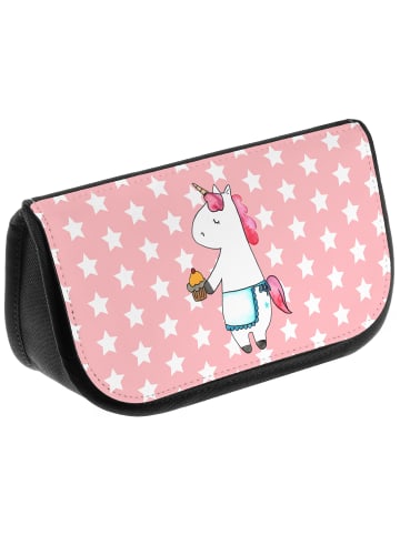 Mr. & Mrs. Panda Make-Up Tasche Einhorn Muffin ohne Spruch in Rot Pastell