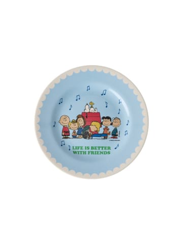 Rice Melamin Teller Snoopy in hellblau