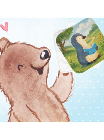Mr. & Mrs. Panda Topfuntersetzer Pinguin Buch Design ohne Spruch in Weiß