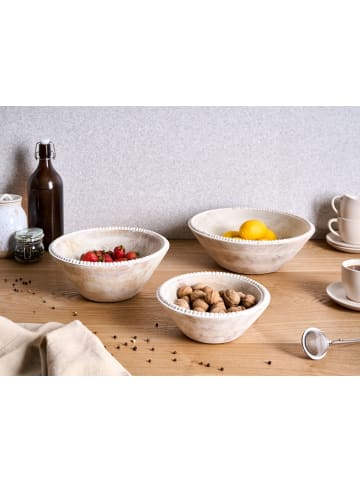 Beliani 3er-Set Dekoschale TANTA in Braun