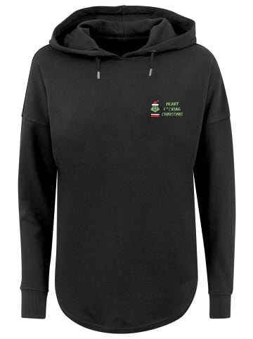 F4NT4STIC Oversized Hoodie Merry Christmas in schwarz