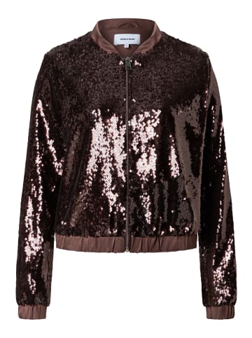 More & More glitzernder Party-Blouson in sweet toffee