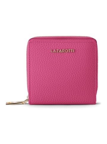 Lazarotti Bologna Leather Medium Zip-Around Geldbörse Leder 10 cm in hot pink