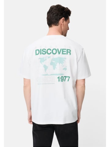 Camel Active T-Shirt mit Rückenprint in Weiß