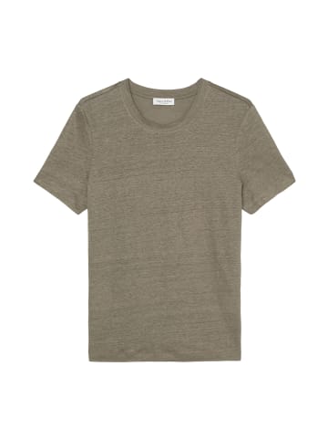 Marc O'Polo Leinen-T-Shirt relaxed in milky brown
