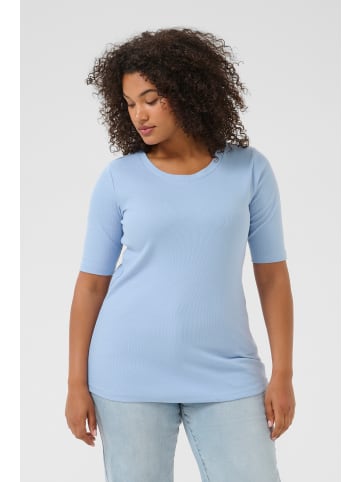 KAFFE curve T-shirt KCcarina Tight fit in Soft Chambray