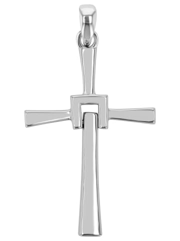 Adeliás Unisex Anhänger – Kreuz Kreuzanhänger aus 925 Silber in silber