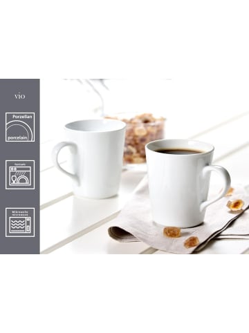 Ritzenhoff & Breker 6er Set Kaffeebecher Vio in 300 ml in weiß