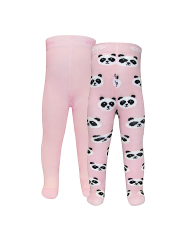 ewers 2er-Set Strumpfhose 2er Pack Panda in rosa