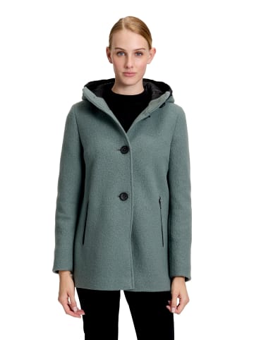 Gil Bret Wolljacke mit Kapuze in graugrün