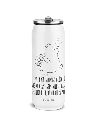 Mr. & Mrs. Panda Wasserflasche Schildkröte Pfeifen mit Spruch in Weiß