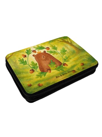 Mr. & Mrs. Panda Federmäppchen Bär König Design ohne Spruch in Weiß