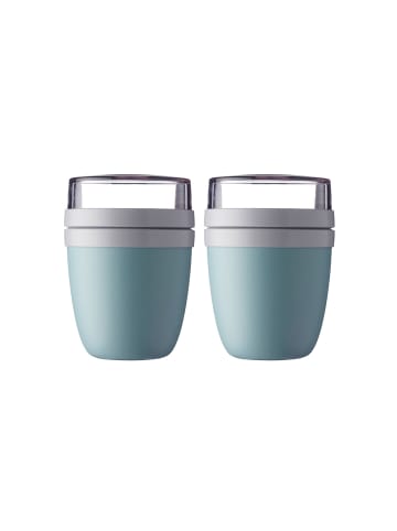 Mepal 2er Set Lunchpots Ellipse 500 + 200 ml in Nordic Green