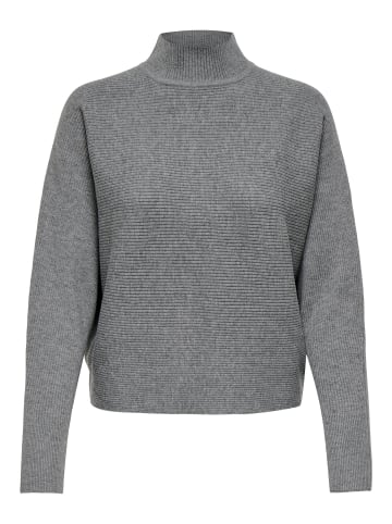 JDY Strickpullover in Medium Grey Melange