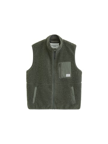 Marc O'Polo DENIM Teddyweste regular in Green Jasper