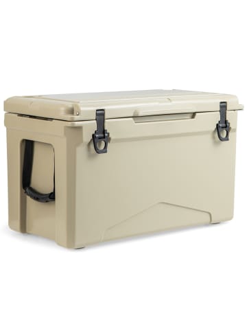 COSTWAY 47L Isolierbox Kühlbox tragbar in Hellbraun