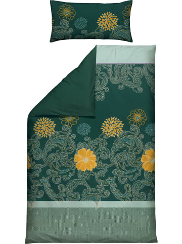 REDBEST Satin Wendebettwäsche in grün