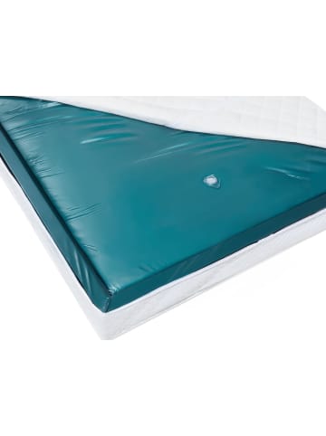Beliani 5-tlg Wasserbettmatratze MONO in Blau