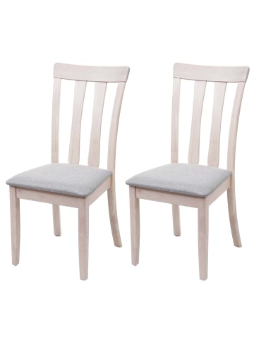 MCW 2er-Set Küchenstuhl G46, Helles Gestell, grau