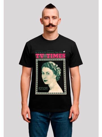 F4NT4STIC T-Shirt TV Times Queen Elizabeth II 1957 Cover in schwarz