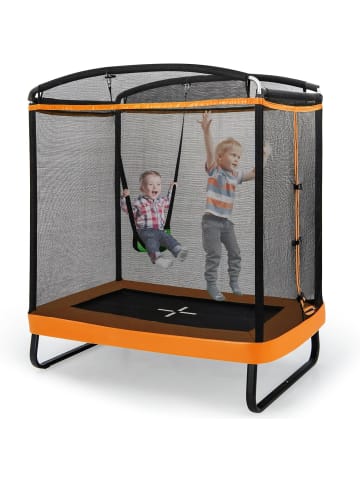 COSTWAY 2 in 1 Trampolin in Orange