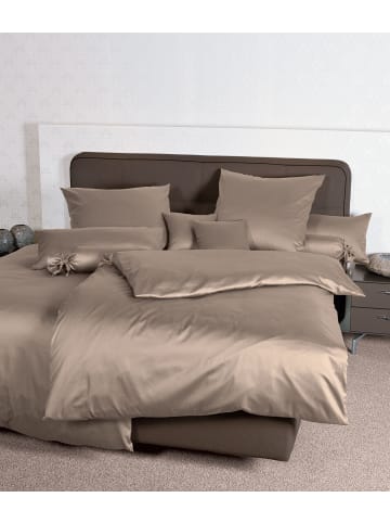Traumschloss Mako-Satin Bettwäsche uni in taupe