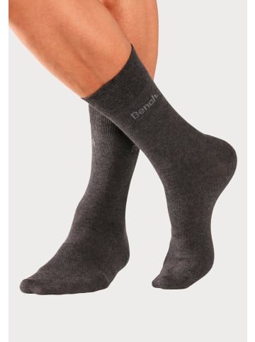 Bench Basicsocken in 2x anthrazit-meliert, 2x grau-meliert